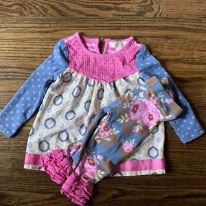 Matilda Jane 6-12 mo top & 12-18 mo bottom